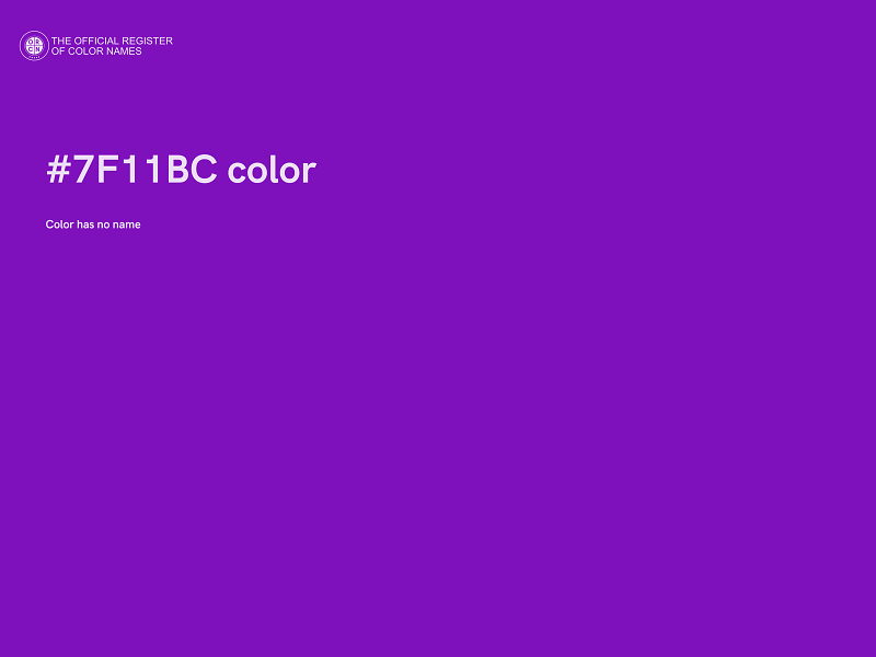 #7F11BC color image