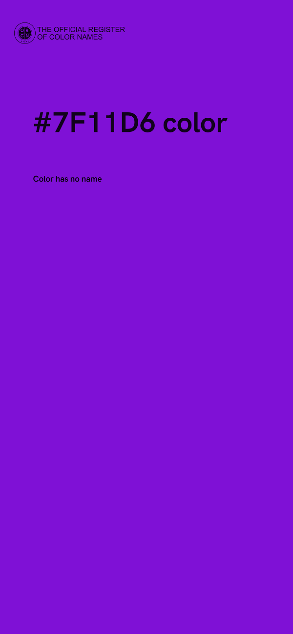 #7F11D6 color image