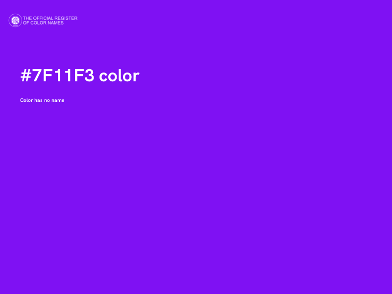 #7F11F3 color image