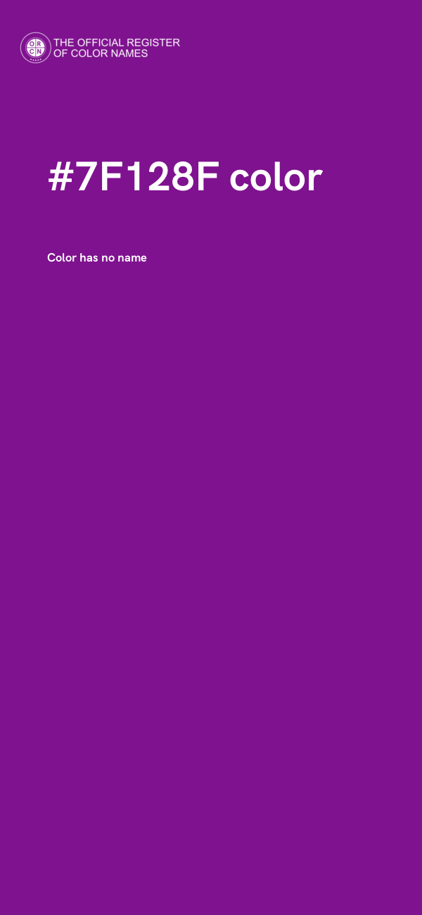 #7F128F color image