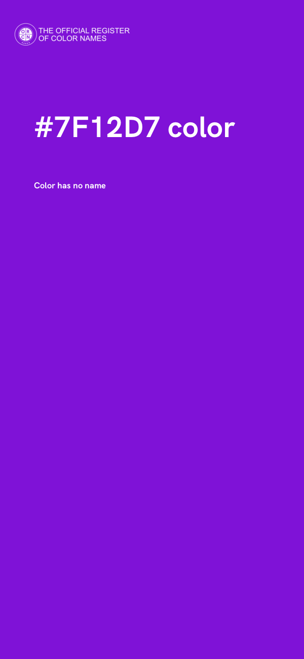 #7F12D7 color image