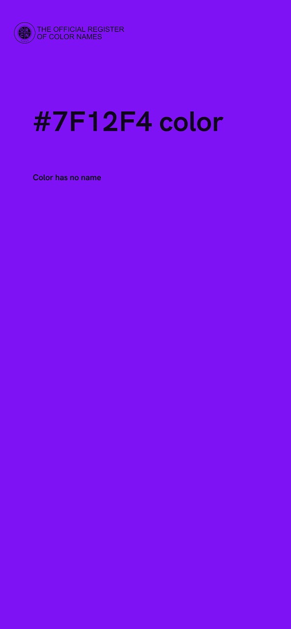 #7F12F4 color image