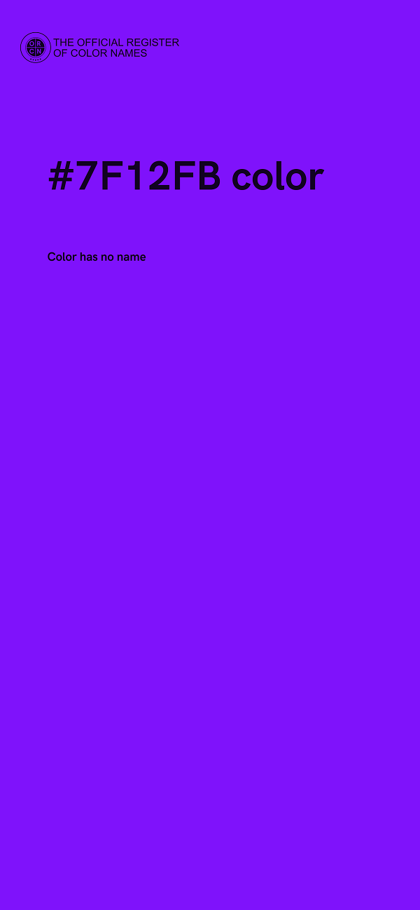 #7F12FB color image