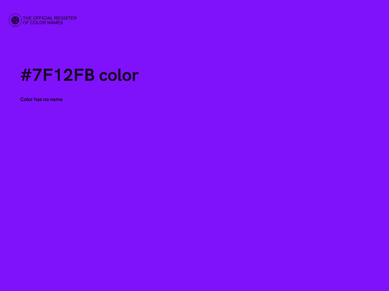 #7F12FB color image