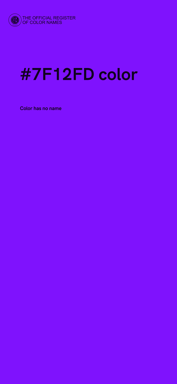 #7F12FD color image