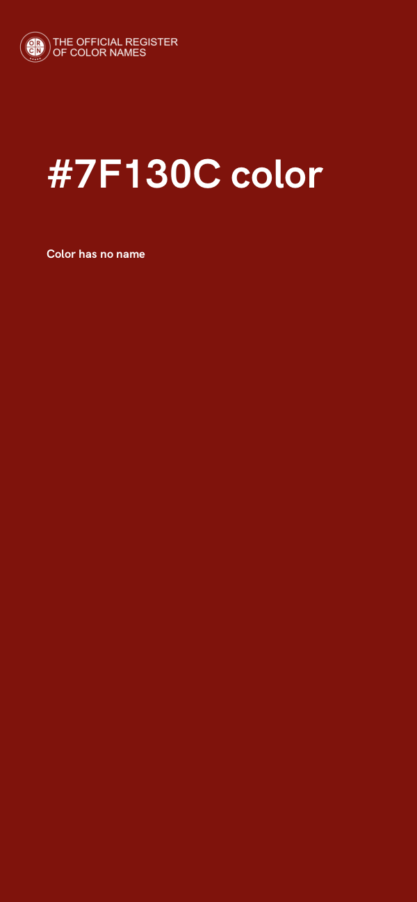 #7F130C color image