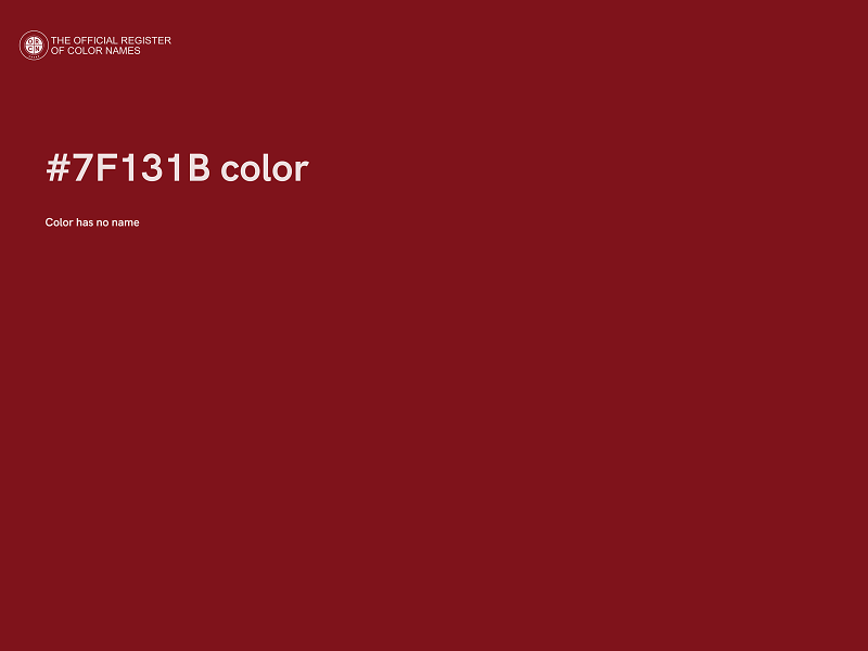 #7F131B color image