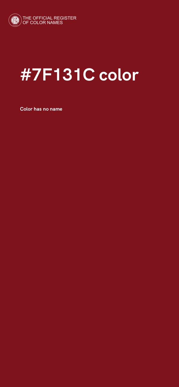 #7F131C color image