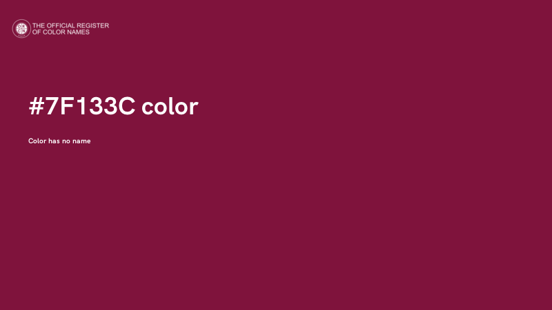 #7F133C color image