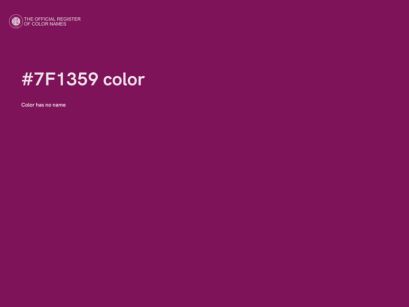 #7F1359 color image