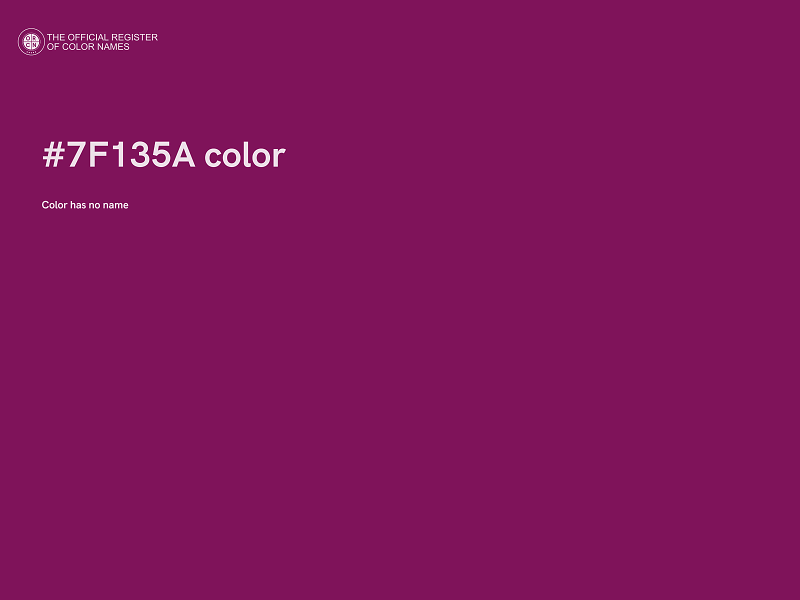 #7F135A color image