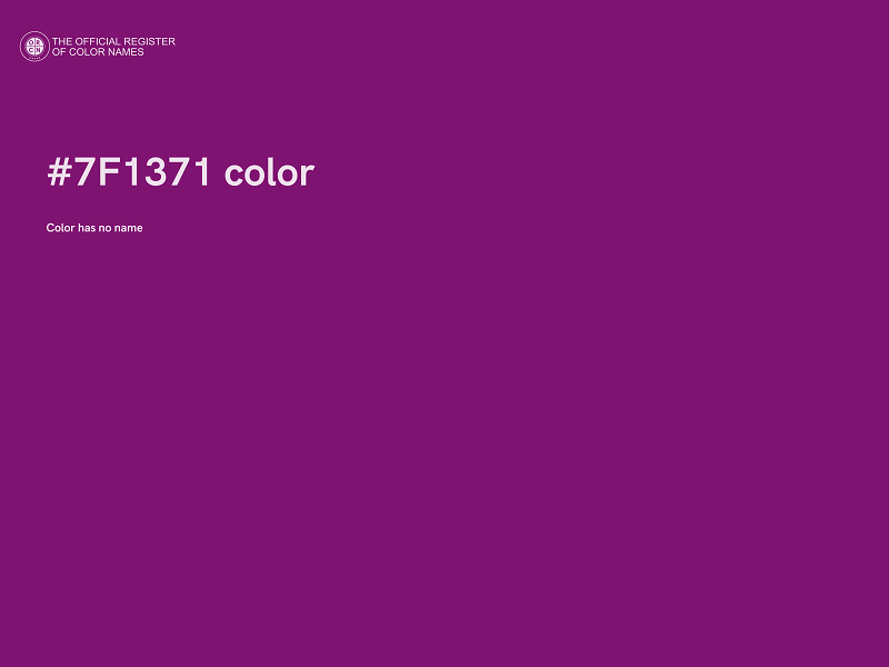 #7F1371 color image