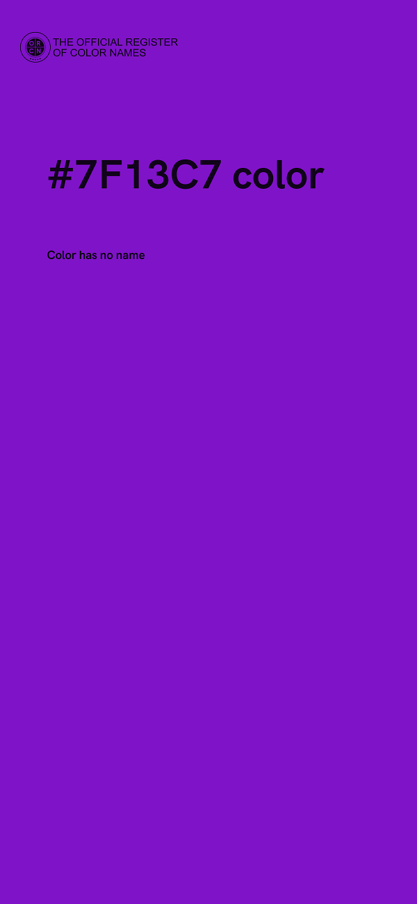 #7F13C7 color image