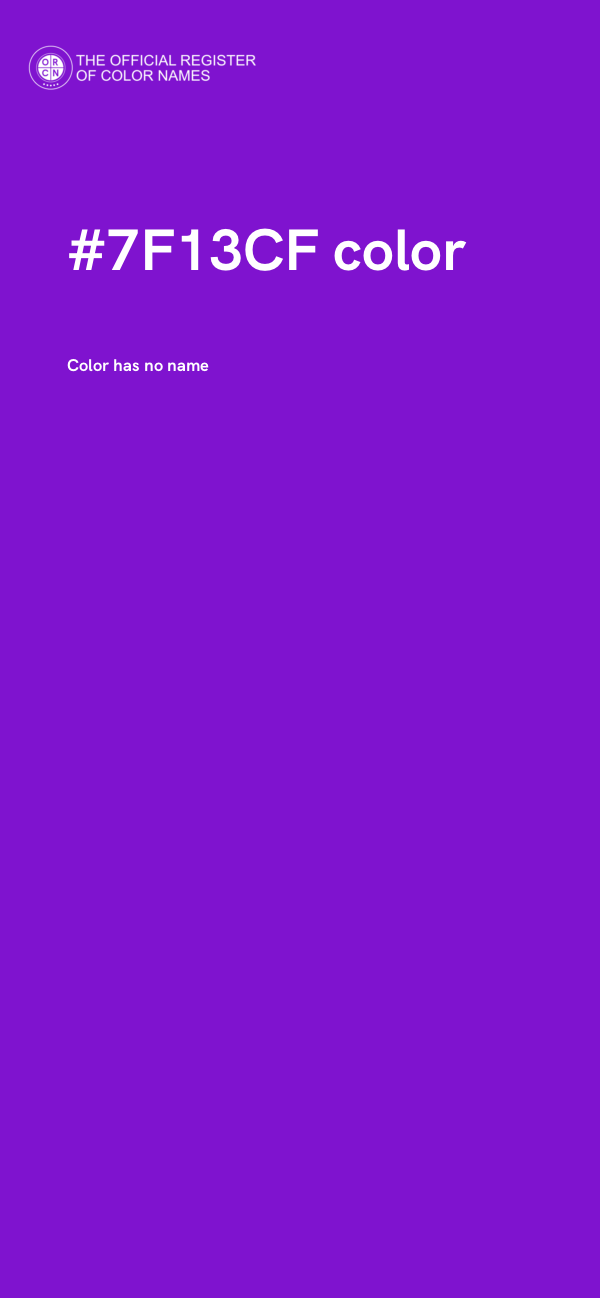 #7F13CF color image