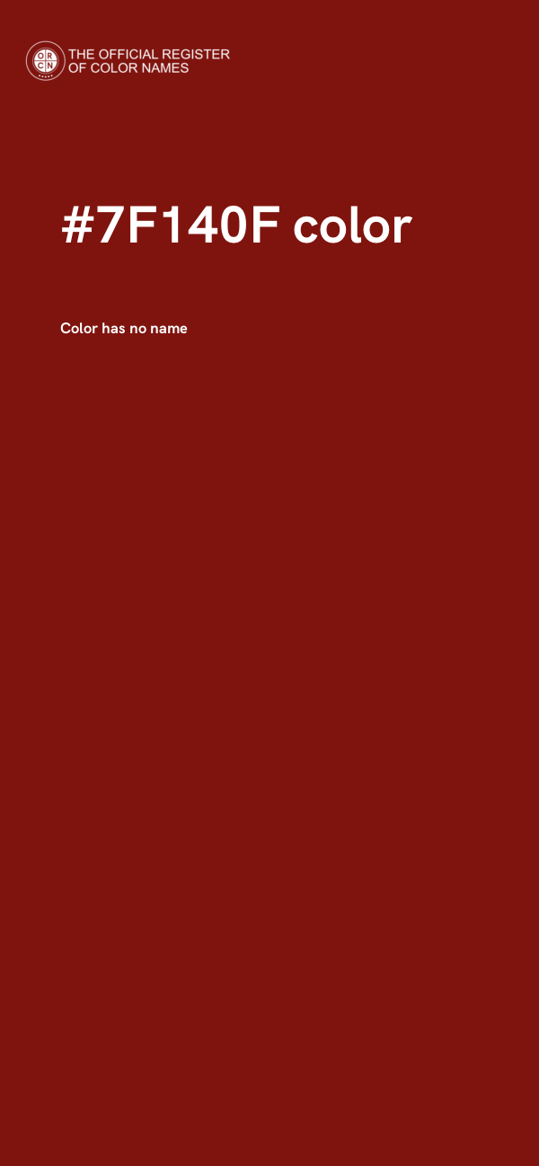 #7F140F color image