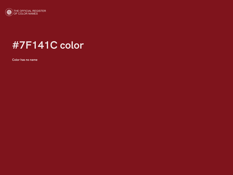 #7F141C color image