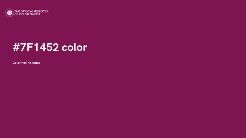 #7F1452 color image