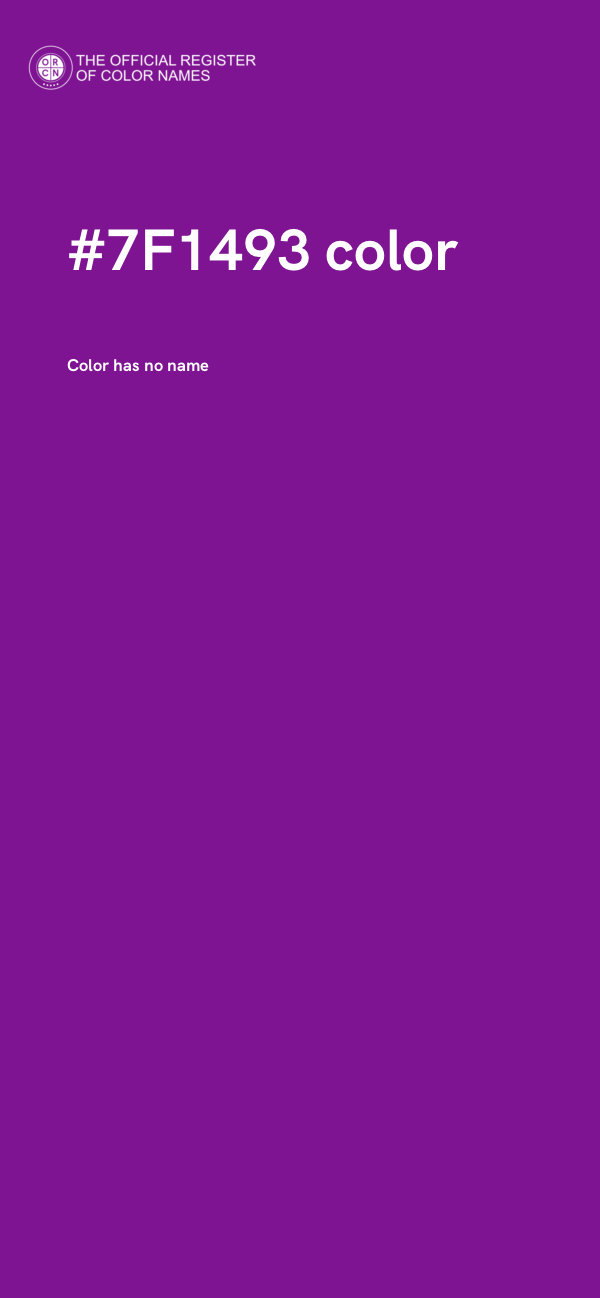 #7F1493 color image
