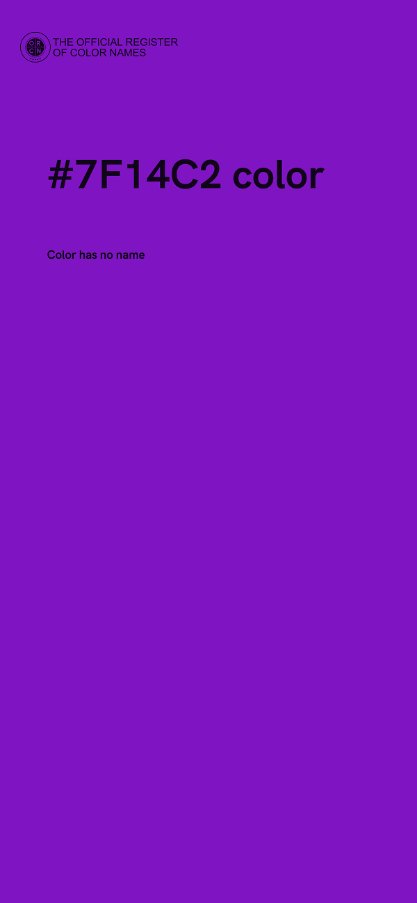 #7F14C2 color image