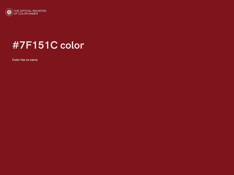 #7F151C color image