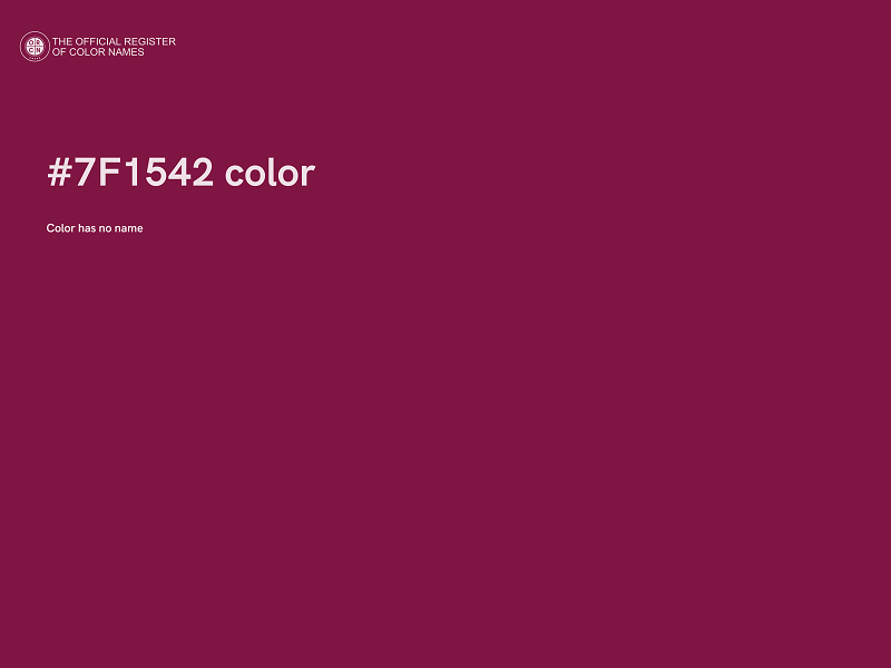 #7F1542 color image