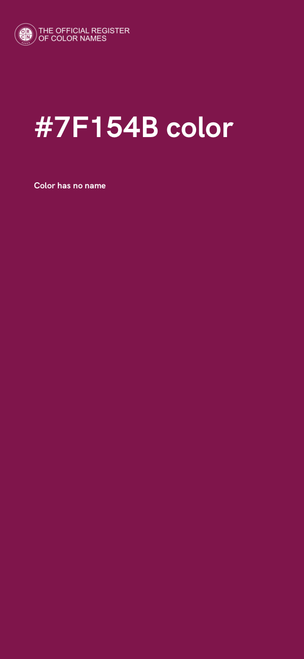#7F154B color image