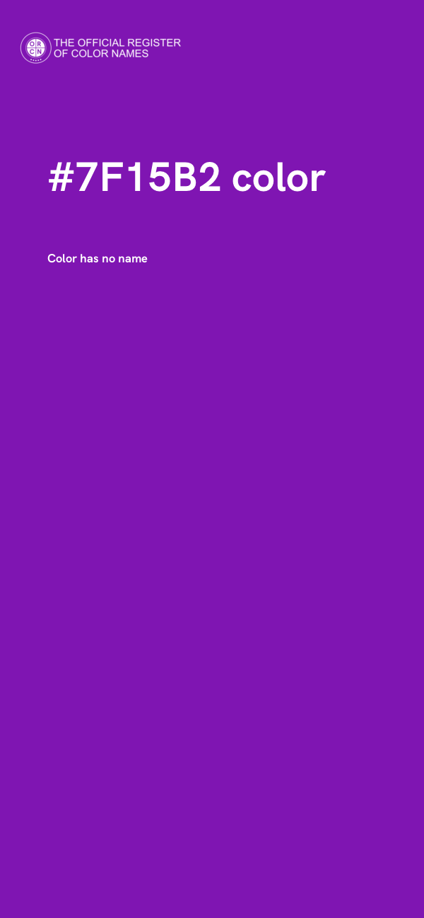 #7F15B2 color image
