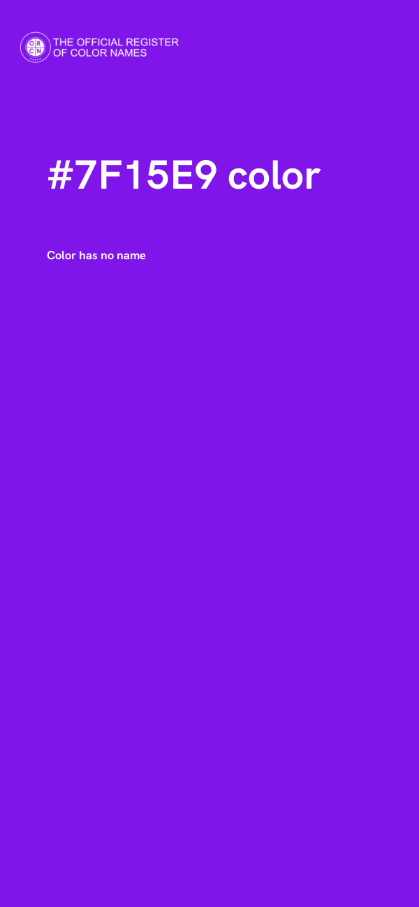 #7F15E9 color image