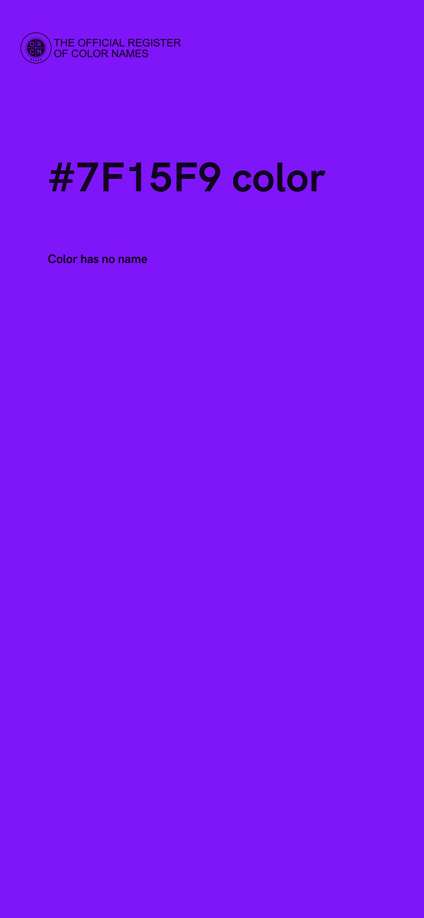 #7F15F9 color image