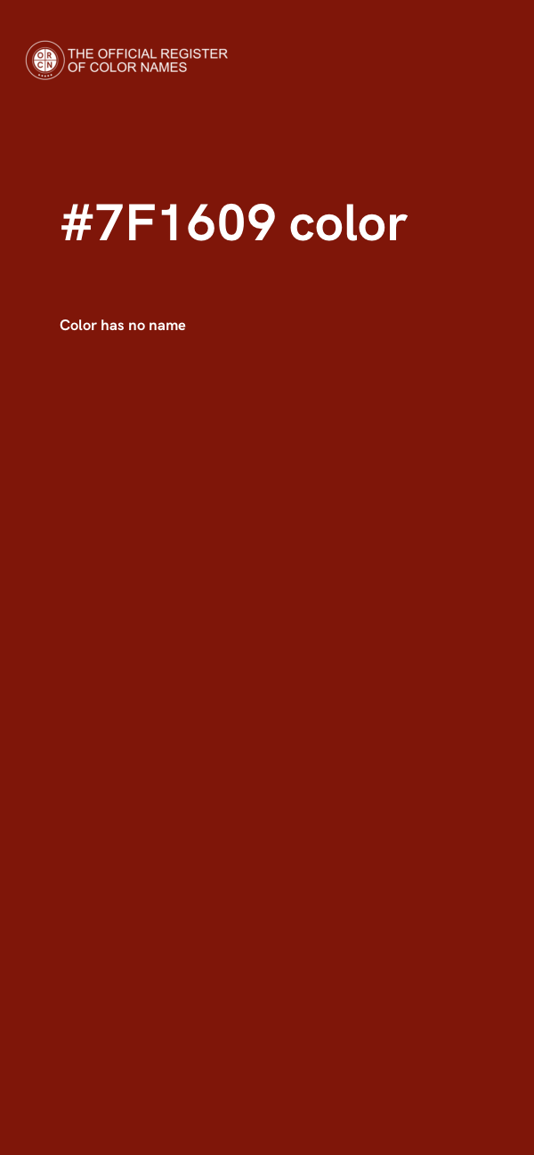 #7F1609 color image