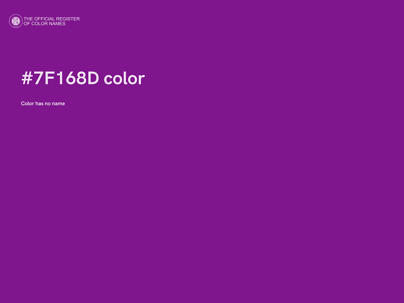 #7F168D color image