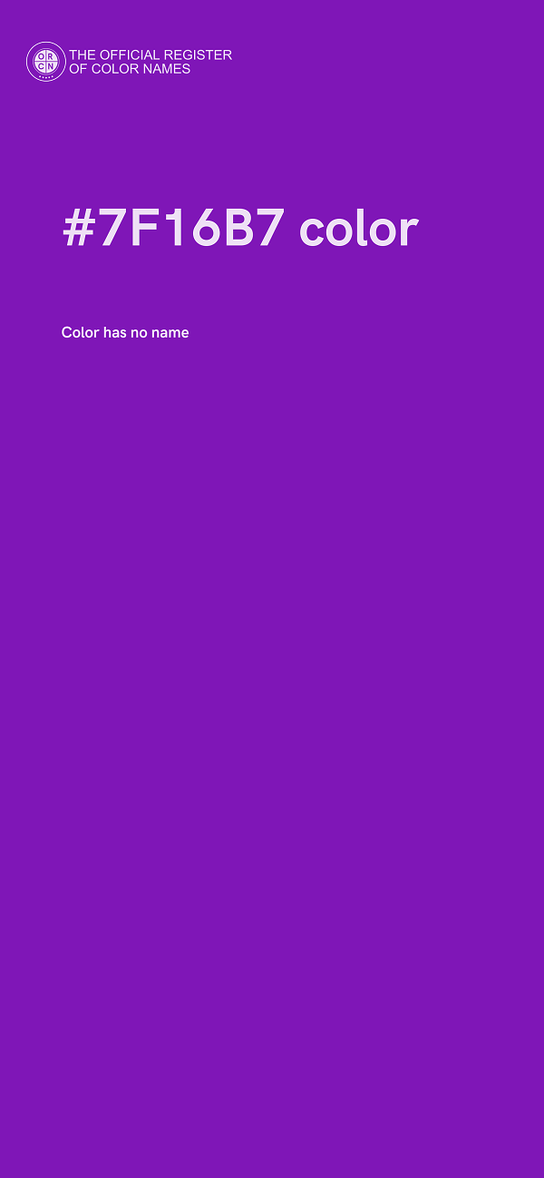 #7F16B7 color image