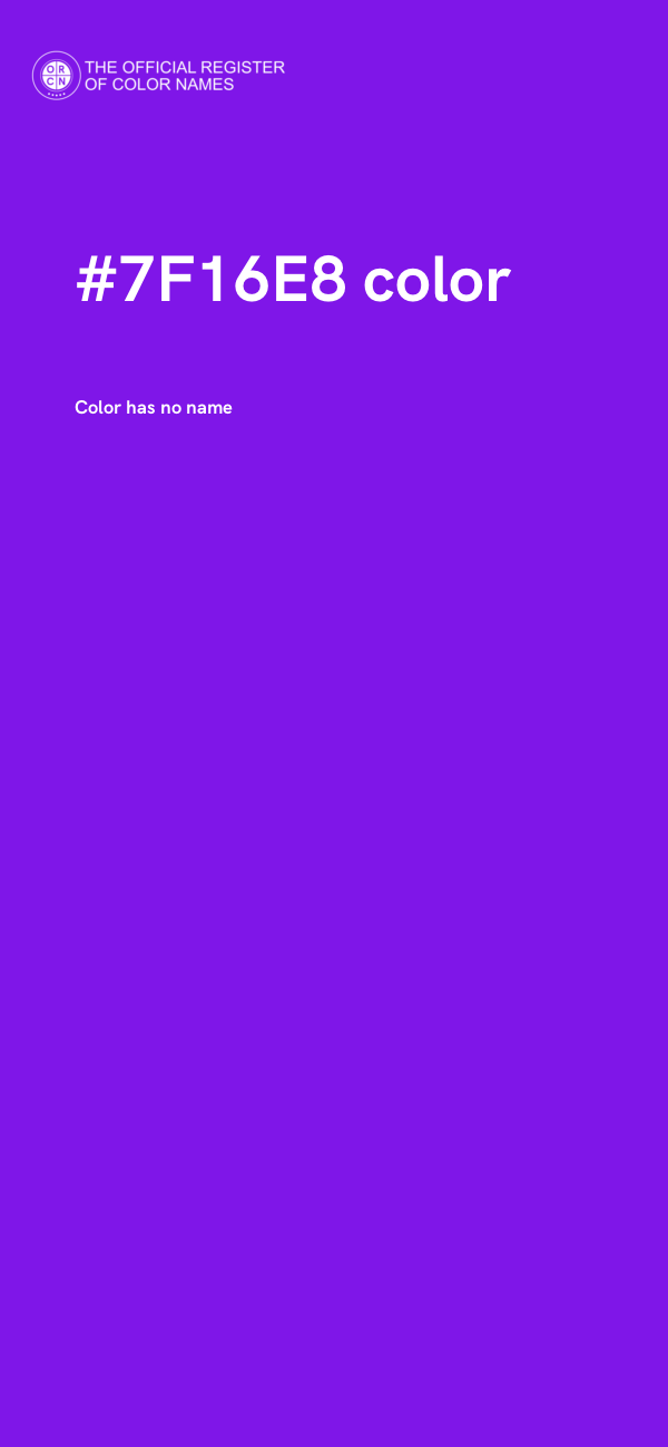 #7F16E8 color image