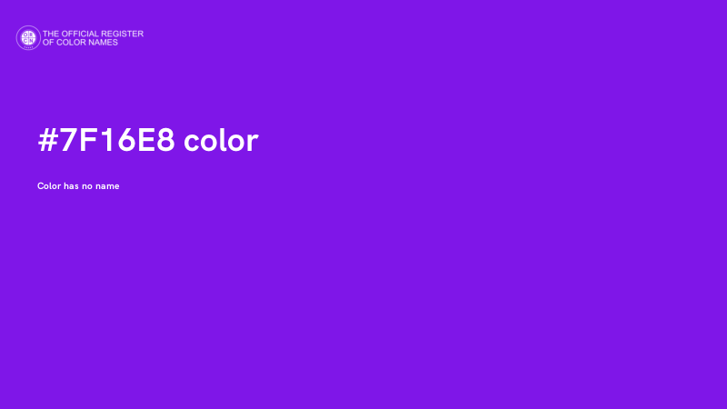 #7F16E8 color image