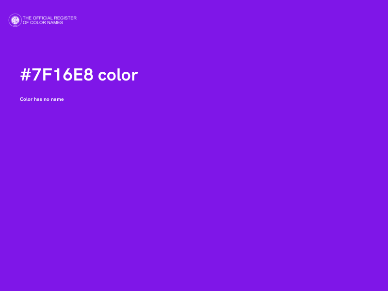 #7F16E8 color image
