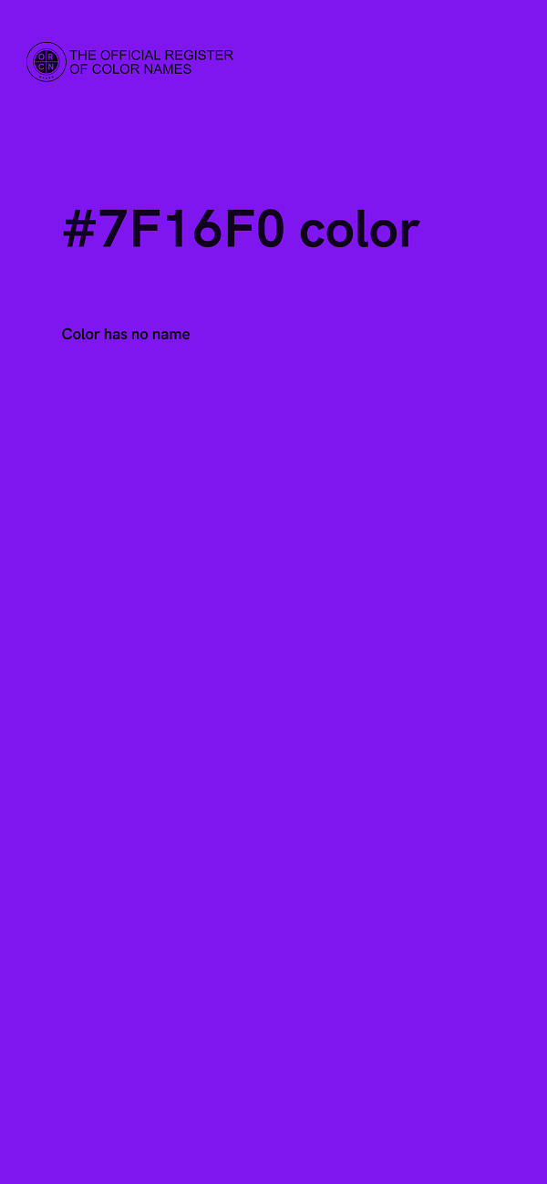 #7F16F0 color image