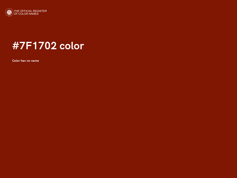 #7F1702 color image