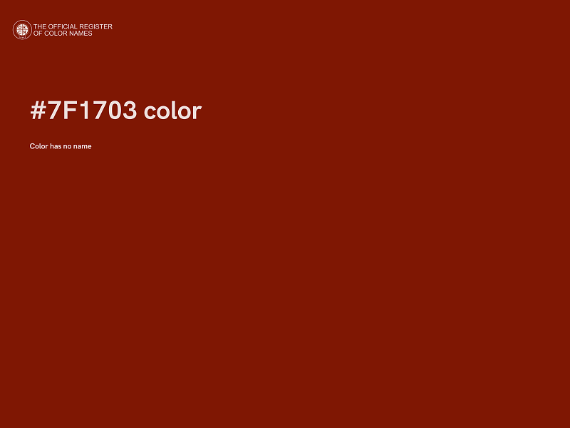 #7F1703 color image