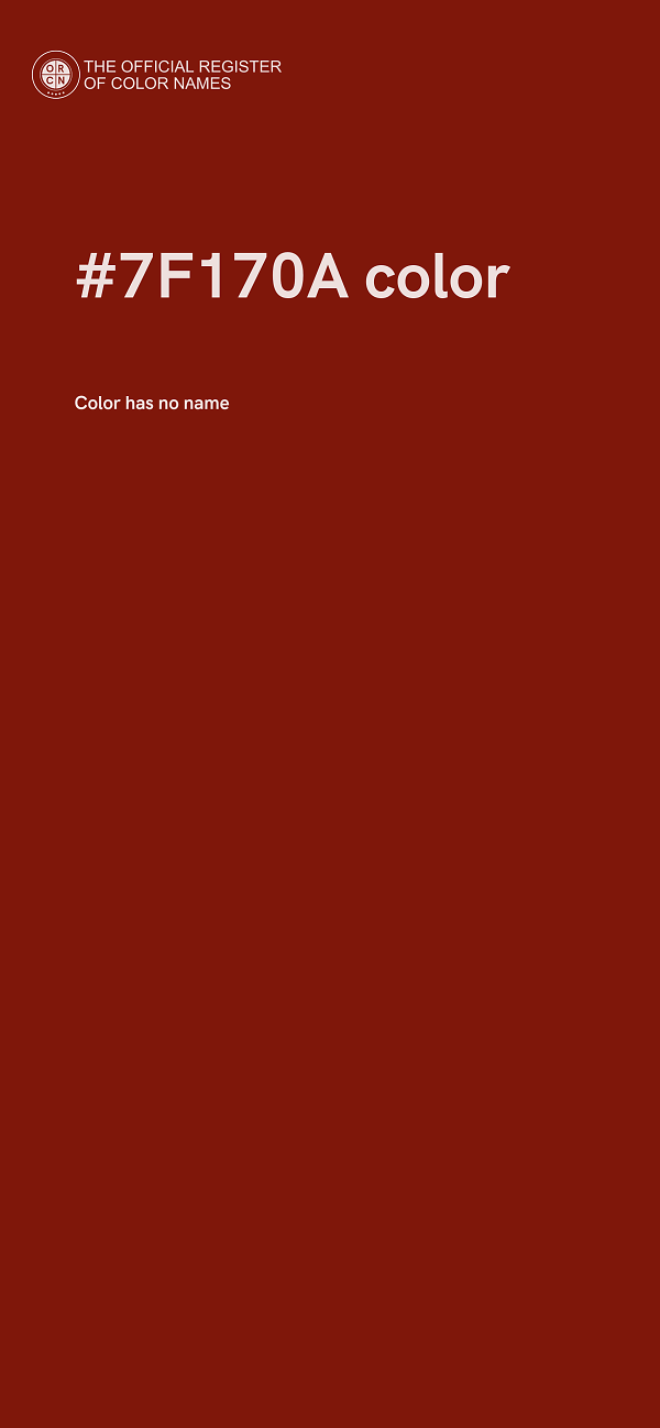 #7F170A color image