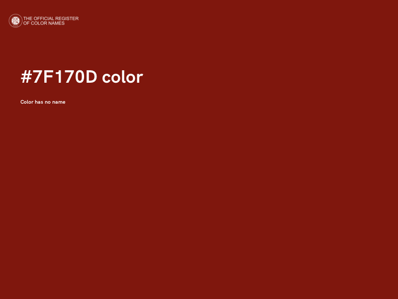 #7F170D color image