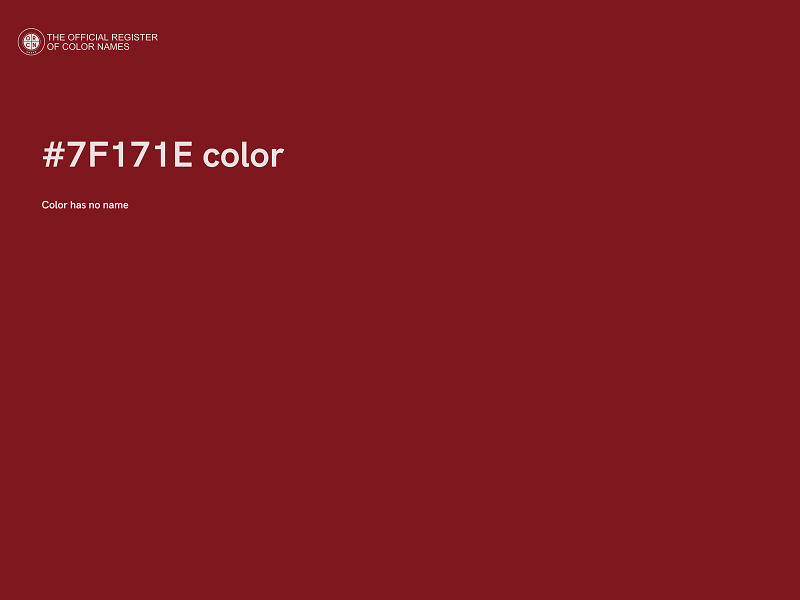 #7F171E color image