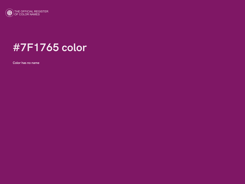 #7F1765 color image