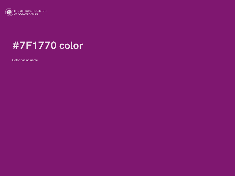 #7F1770 color image