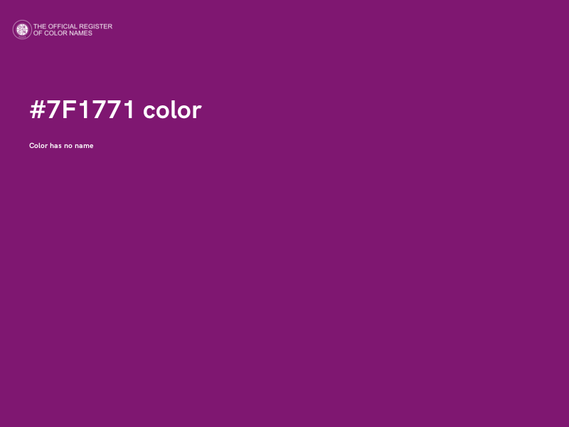 #7F1771 color image