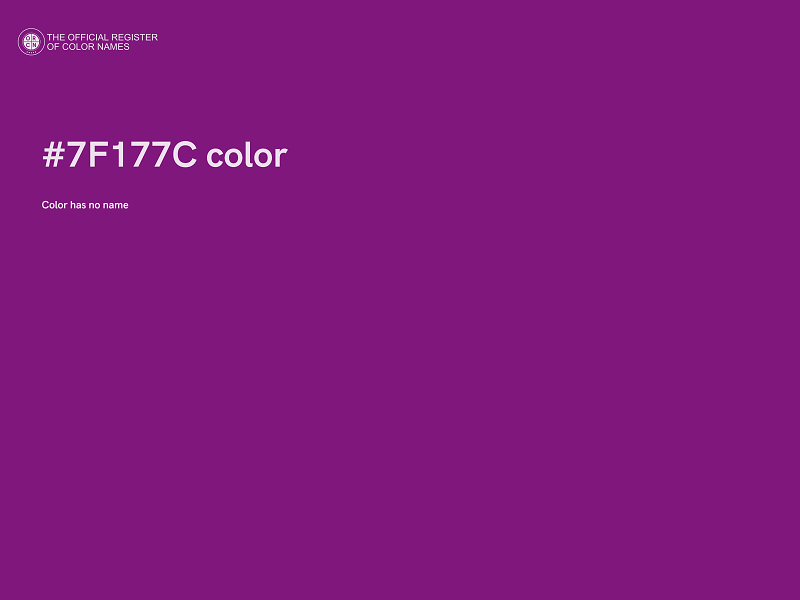 #7F177C color image