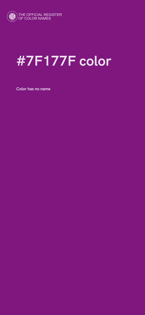 #7F177F color image