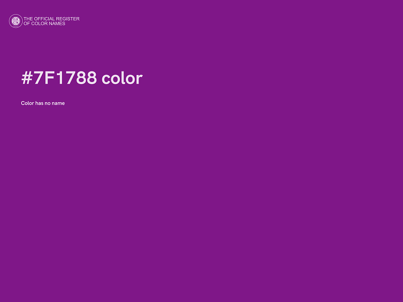 #7F1788 color image