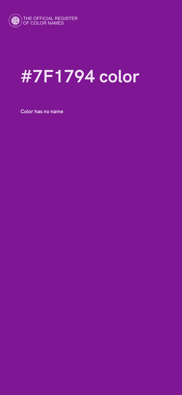 #7F1794 color image