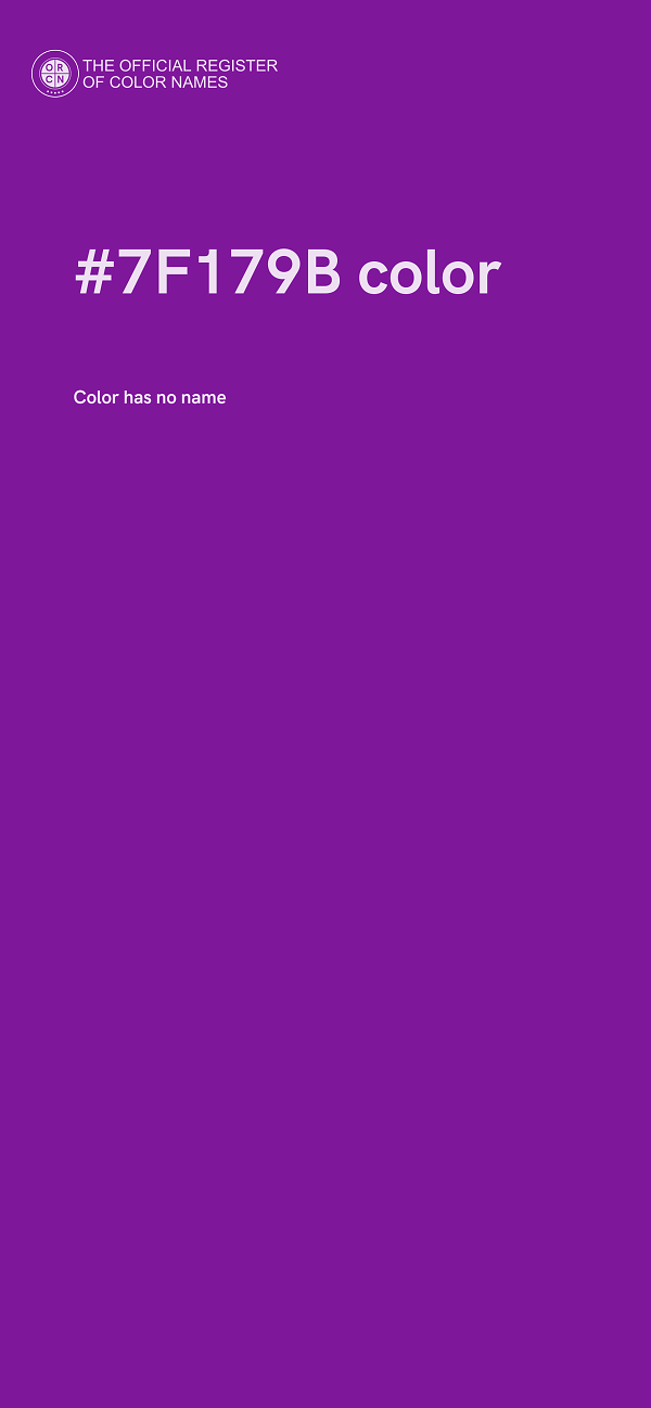 #7F179B color image