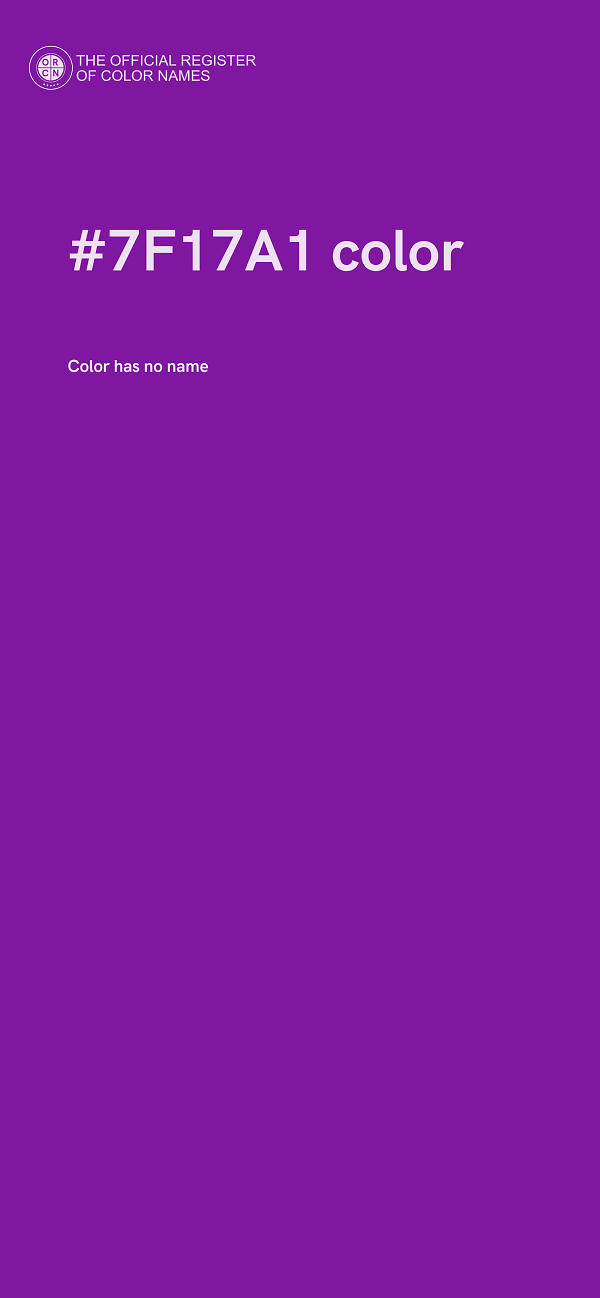 #7F17A1 color image